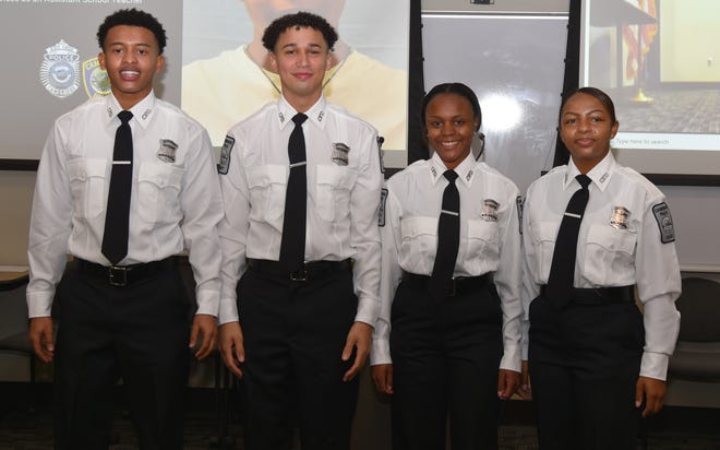 The Cambridge Police Department welcomed four new cadets to the agency after a special ceremony was held Nov. 19 at the Robert W. Healy Public Safety Facility.