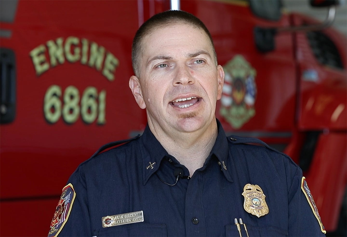 Justin Buckingham, Battalion Chief, Ukiah Valley Fire Authority.