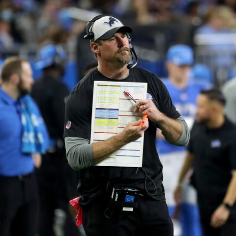 Detroit Lions head coach Dan Campbell during the f