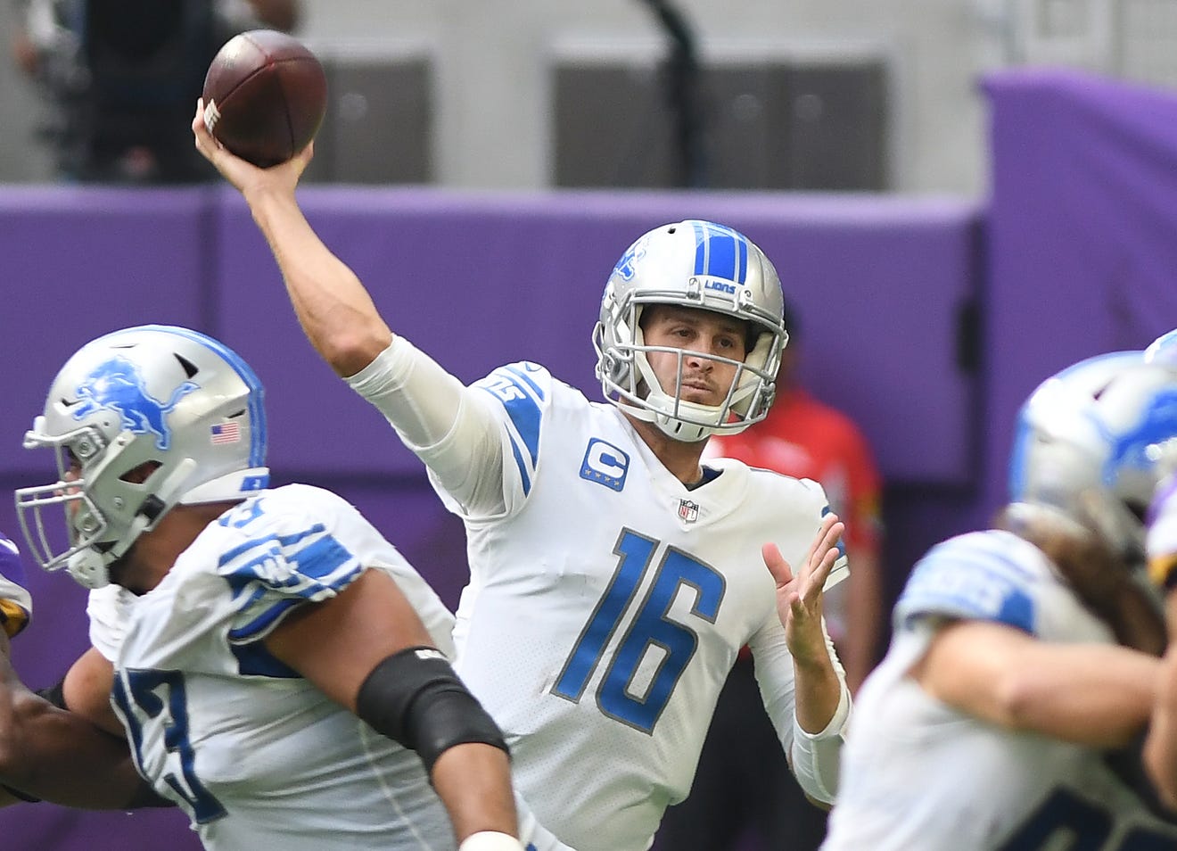 Lions quarterback Jared Goff is active, and will start Thursday against the Bears.