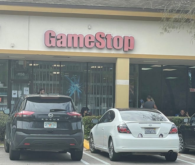 A GameStop in Coral Springs, Florida had a line of around 15 around 2.40pm Thanksgiving, before opening at 5pm.