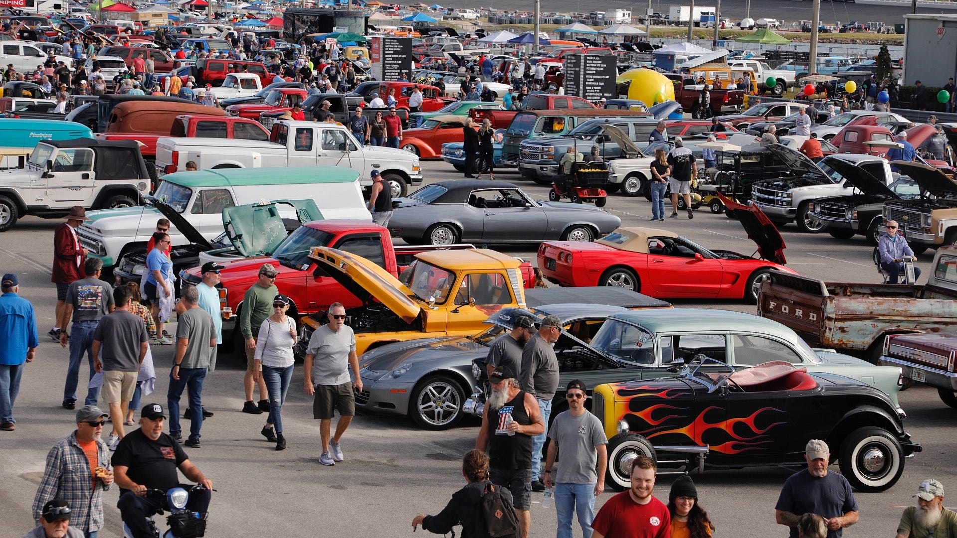 Daytona Turkey Run at the Speedway Car enthusiasts gather for Day 2