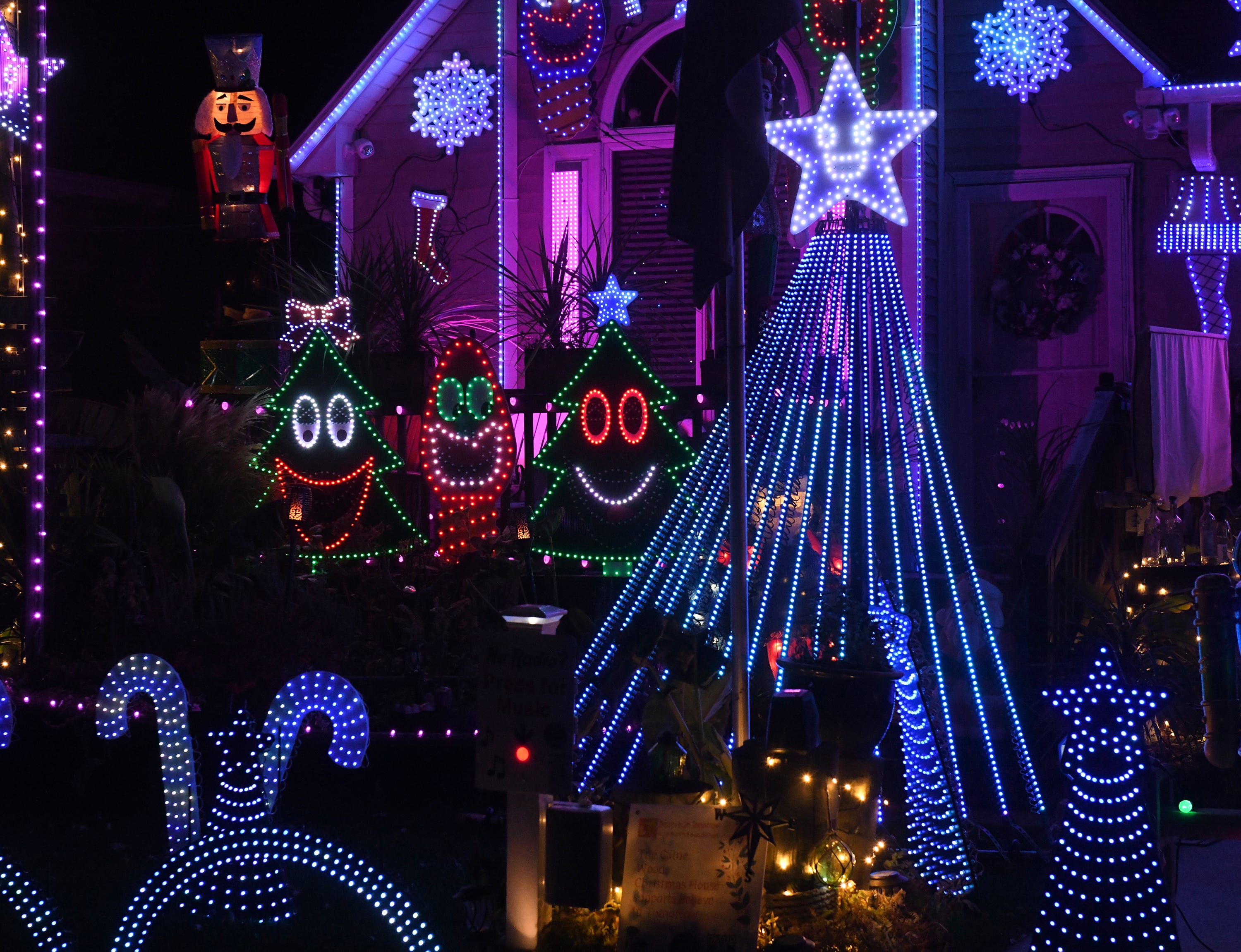 Ocean City, Md. Christmas lights at Caine Woods Christmas House