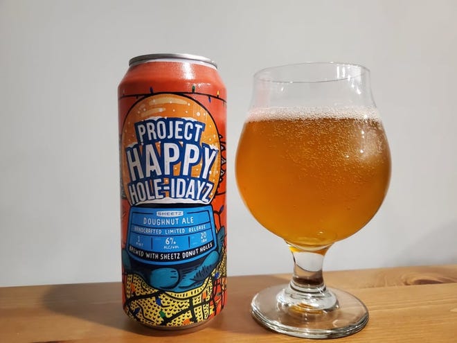 Sheetz's Project Happy Hole-Idayz beer, brewed by Wicked Weed Brewing Company in Asheville, is made with vanilla doughnut holes.