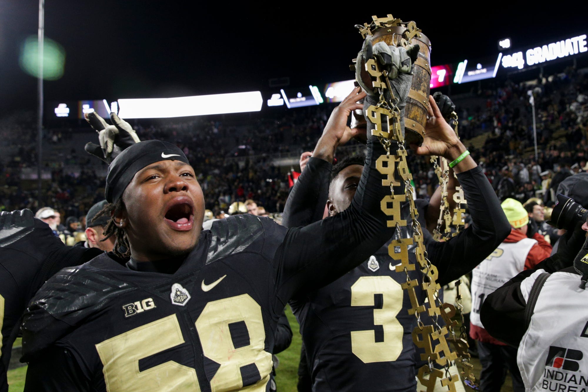 Indiana at Purdue football Battle for Old Oaken Bucket