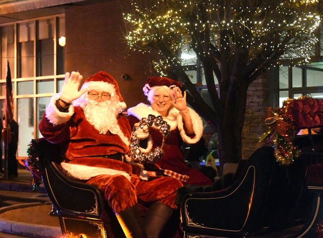 Santa and Mrs. Claus arrive in Keyser in the 2019 Christmas parade. Keyser's 2020 parade was cancelled due to COVID, but the 2021 event is set for Friday Dec. 3.