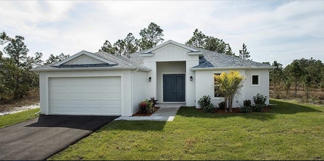 The Orquidea, a spacious four-bedroom, two-bath great room plan, one of the popular designs buyers favored at Arrowhead Reserve in Immokalee.