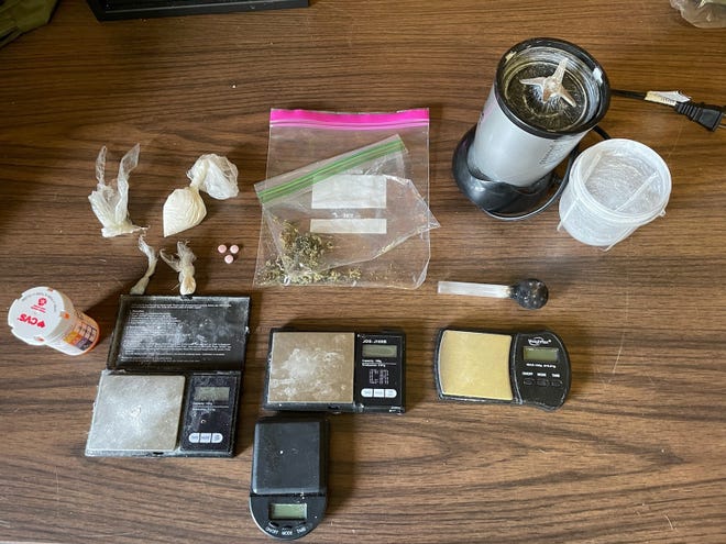 The Wayne County Drug Task Force seized heroin, fentanyl, marijuana and drug paraphernalia when executing a search warrant Monday, Nov. 29, 2021, at a residence in the 1000 block of South 15th Street.