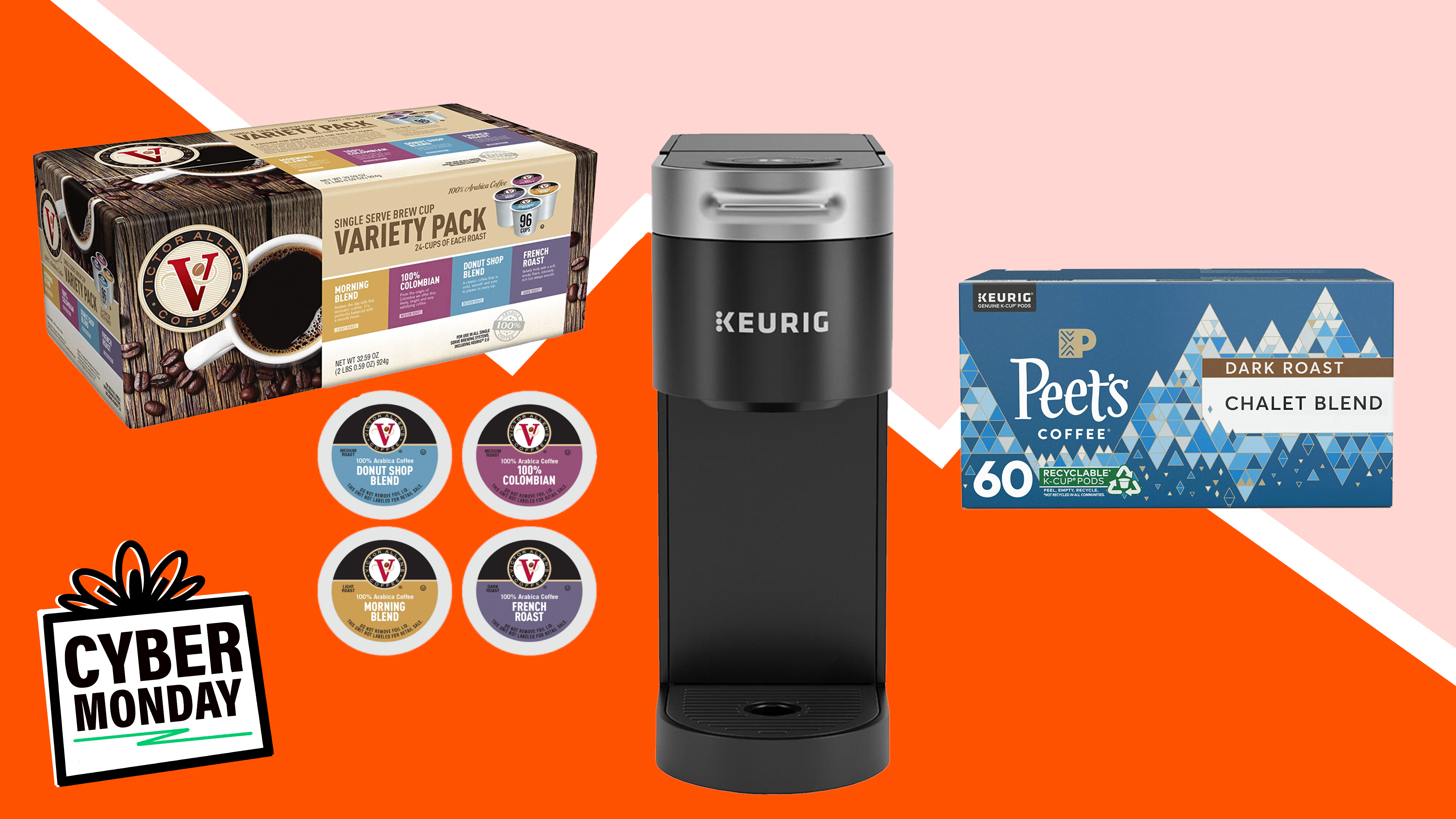 Keurig winter coffee variety pack k-cup pods 40 count 1 Save big this Cyber Monday on Keurig products and a variety of coffee pods.