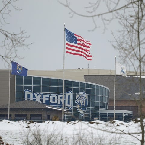 Oxford High School in Oxford following an active s