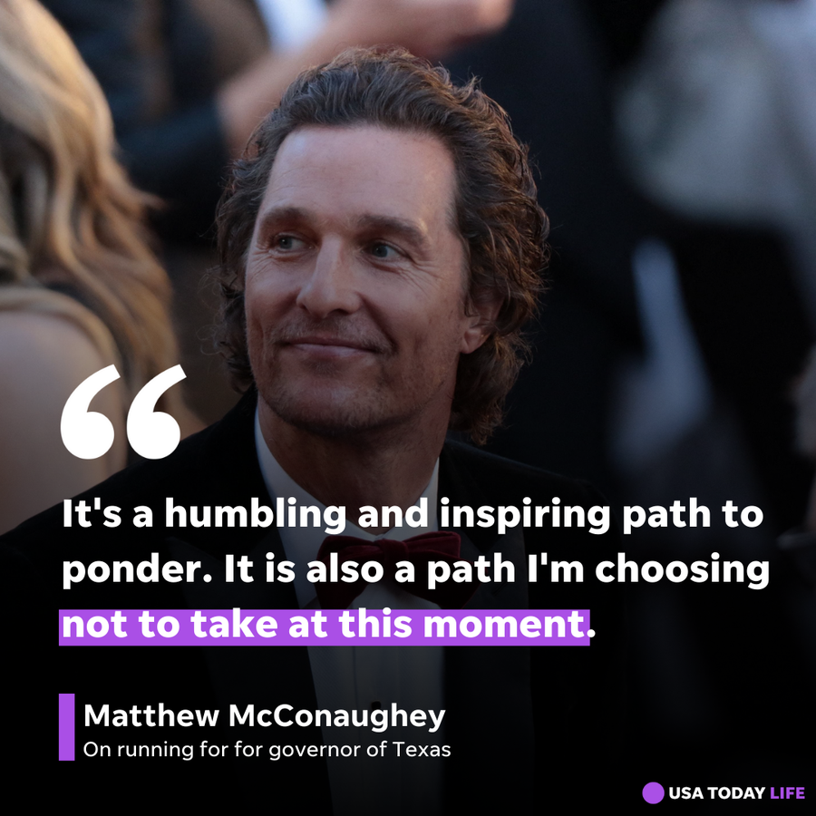 Matthew McConaughey at the 90th Academy Awards in Los Angeles in March 2018
