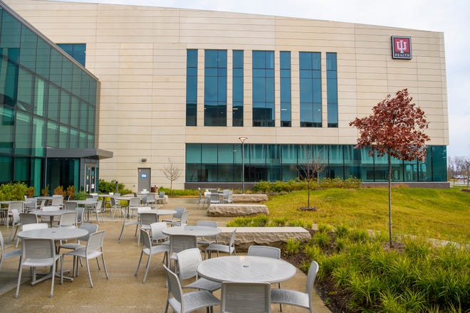 The new IU Health Bloomington Hospital at the Indiana University Regional Academic Health Center is seen Dec. 1, 2021, on the city's northeast side.