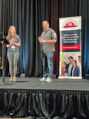 St. Francis High School Intervention Specialist Eric Gyland received the Wisconsin School Counselor Association Friend of School Counseling Award at the association's annual conference Nov. 12.