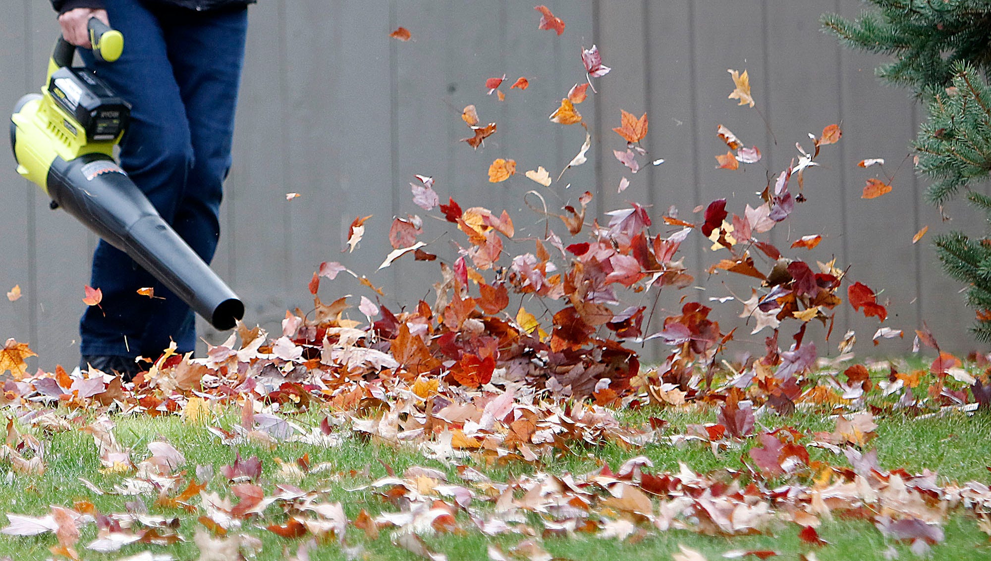 City of Ashland, residents work on leaf pickup with nice weather