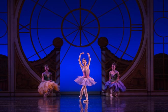 Dancer Caitlin Valentine, appearing as the Sugar Plum Fairy, in a previous performance of BalletMet's "The Nutcracker."