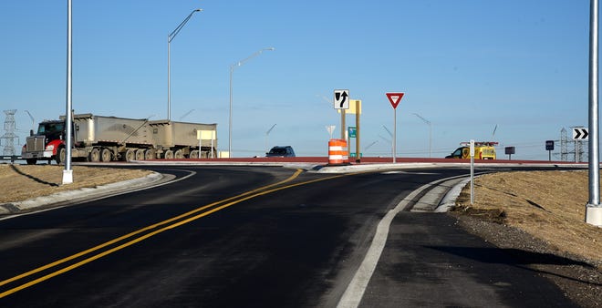 LaPlaisance Rd. bridge over I-75 in Monroe County opened last year with two roundabouts. A similar project will begin this spring at the Newport Rd.-Swan Creek Rd. overpass in Newport.