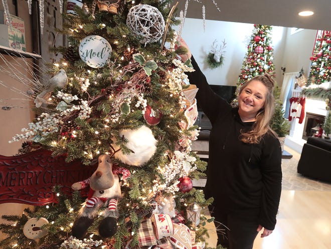 Meghan Schenz, a member of the 12 Days of Christmas committee, decked the halls of her Canal Fulton home. Her home is one of six on the 12 Days of Christmas Parade of Homes on Dec. 11.