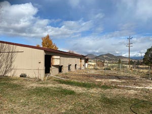 The Yreka High School farm barn was built in 1994 by teacher Harry Sampson and his students. On Monday, Nov. 22, 2021 it was knocked down to make way for a new barn.