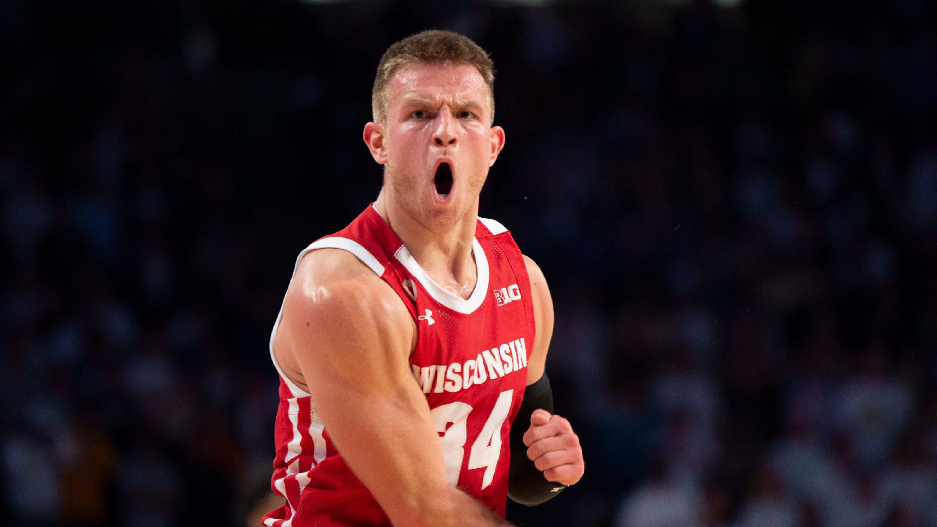 Badgers Brad Davison can quickly count letters in sentences