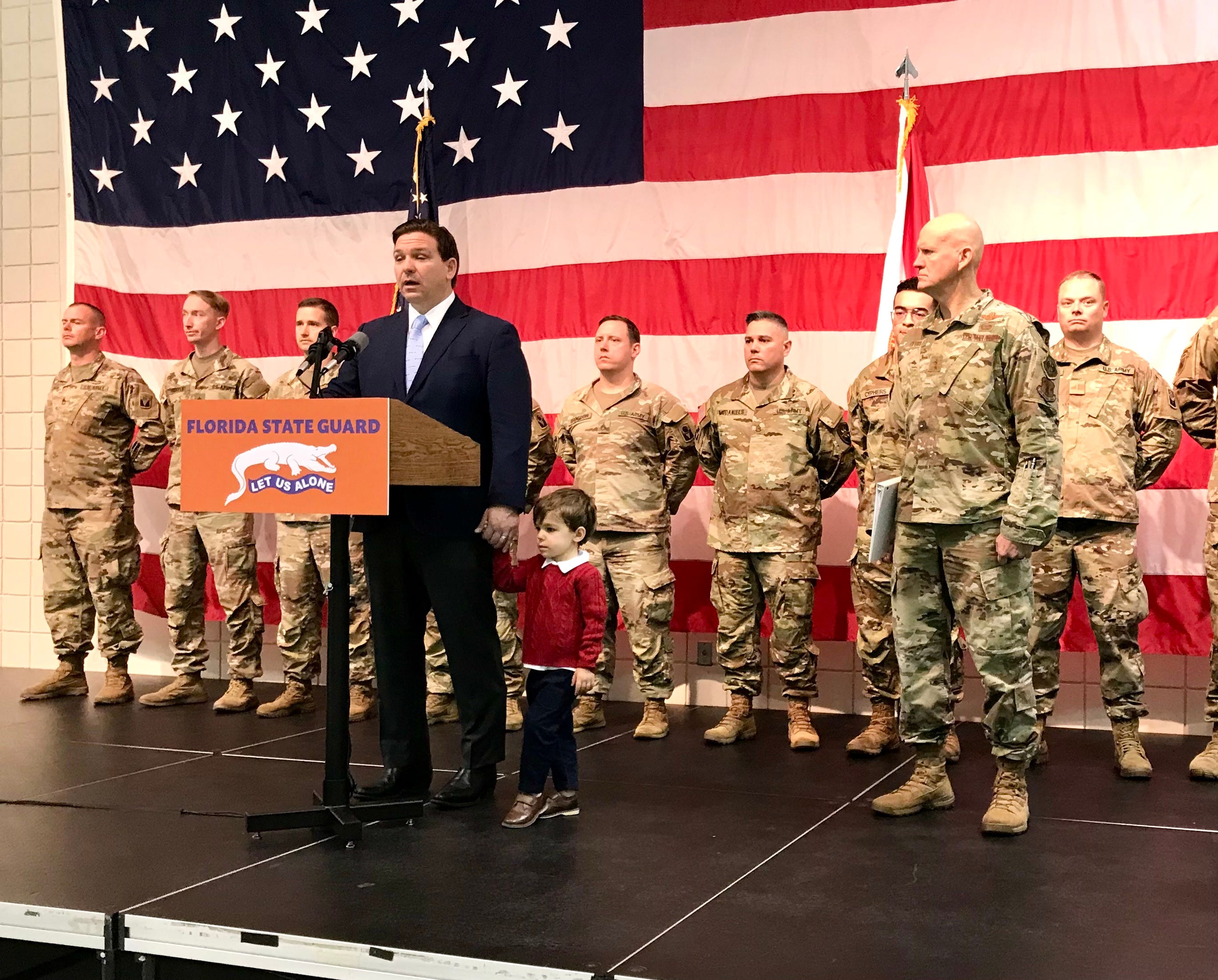Florida National Guard armory in Gainesville part of DeSantis' pitch