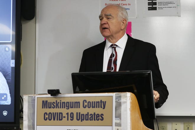 Dr. Jack Butterfield, medical director of the Zanesville-Muskingum County Health Department, discusses COVID-19 booster shots during the department's Facebook Live update this week.