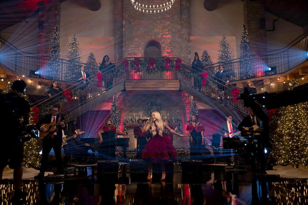 Rockefeller Center Christmas Tree Lighting Harry Connick Jr Carrie Underwood Burn Bright Solwd