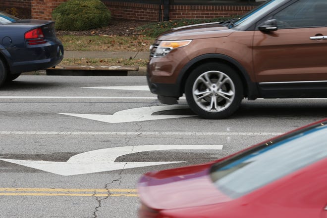 One of the largest adjustments made to the traffic pattern in Zanesville is the addition of a second left turn lane from Maple Avenue to Adair Avenue.