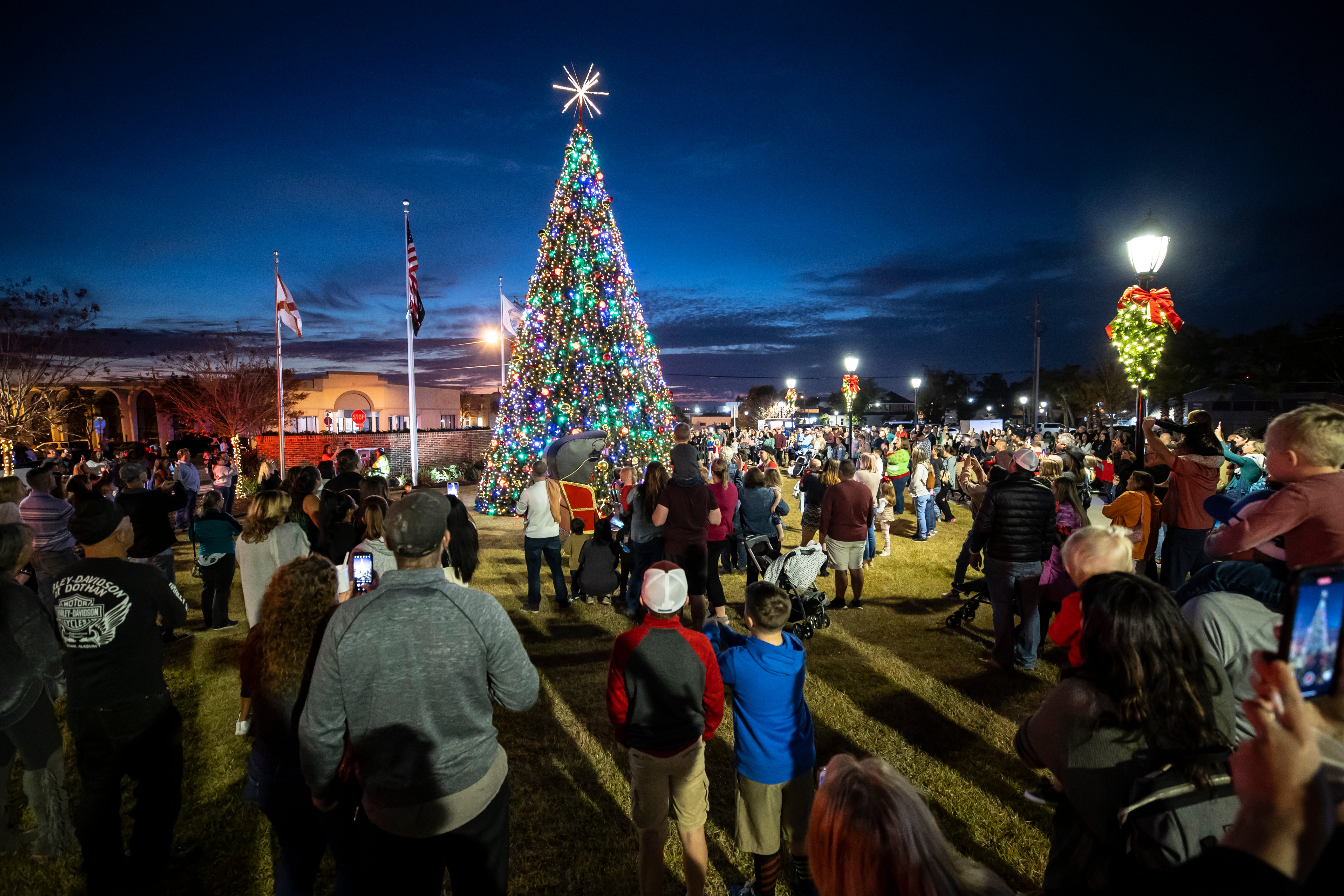 Panama City St. Andrews Christmas tree lighting and Christmas parades