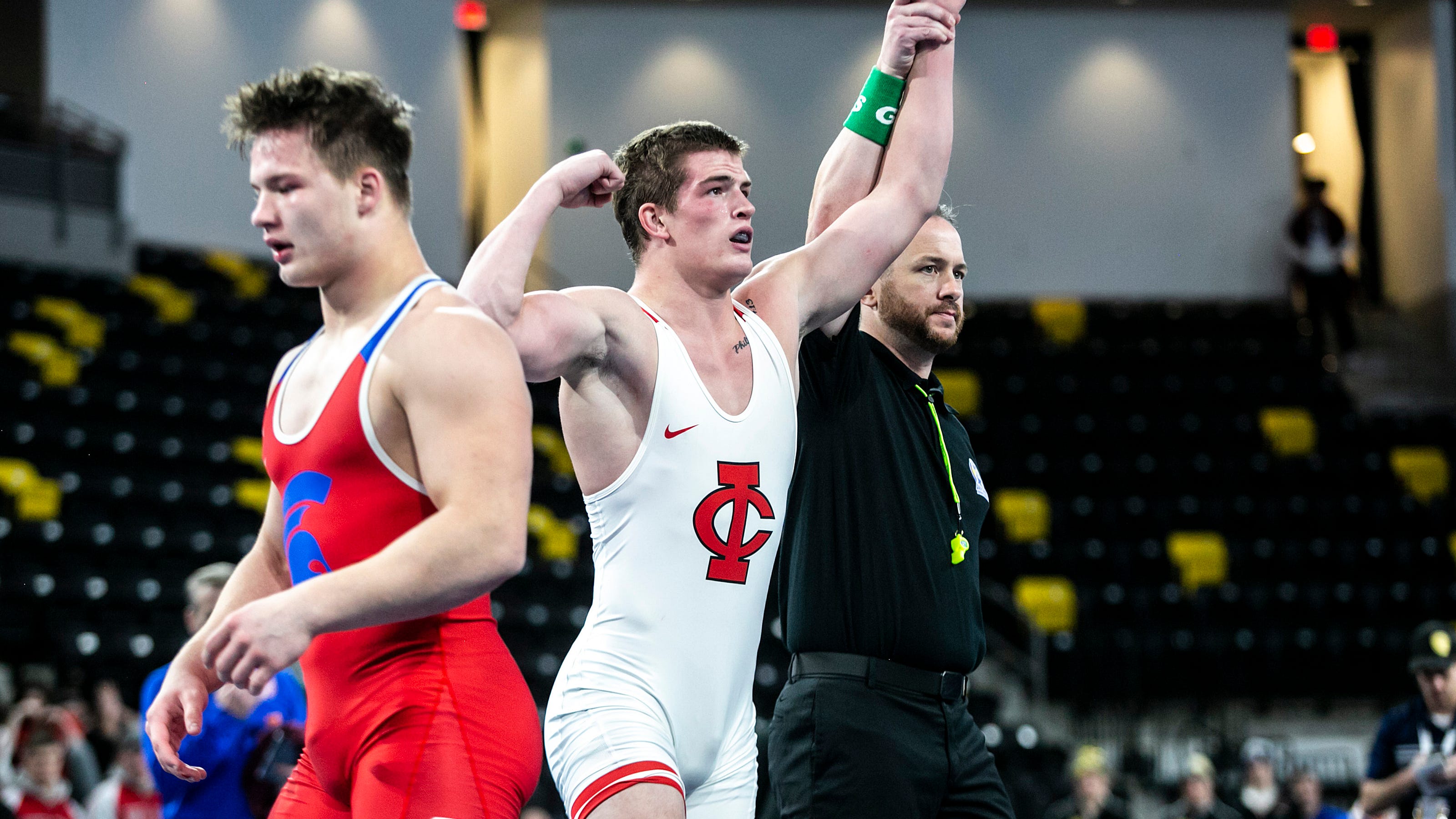 Top 15 football recruits competing in the Iowa state wrestling meet