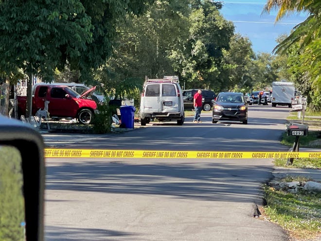 Lee County Sheriff's Office units were investigating a shooting Sunday that left one person dead and two hurt on Mars Street near Ortiz Avenue.