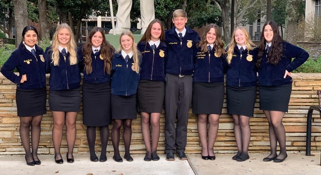 This crew of Stephenville High School FFA students competed at the Texas FFA State LDE’s. While they didn't make the finale, they finished the year with the highest scores they’ve received all fall: District champs; second place in Area; and state semi-finalists.