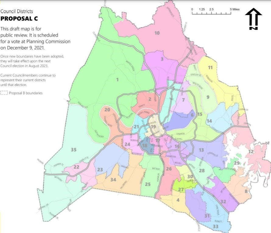 Davidson County Property Maps New Nashville Metro Council, School Board District Maps Set For Review