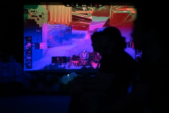 Candidates listen to instructions given by the organizers before the games start at Metro Esports in Warminster where Metro Esports conducted the final stage of recruiting candidates for its first esports team on Saturday, Dec. 4, 2021.