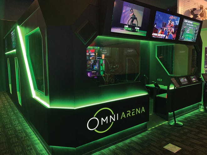 The Omni active virtual reality arena is seen at Super Bowl Family Entertainment Center at 2222 E. Northland Ave. in Appleton, Wis.