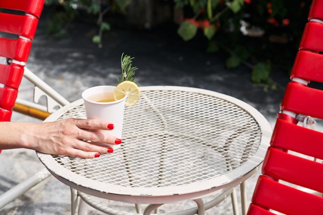 Rosemary Toddy from Austin Motel's Pool Bar is a fresh spin on the classic hot toddy.