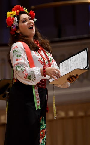 Soprano Olga Lisovskaya performs in December at Mechanics Hall as part of the Worcester Organ Concert Series. She was accompanied by organist and composer Leonardo Ciampa.