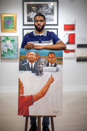 ‘Critical Race Theory’ painting brought Jonathan Harris overnight fame ‘Critical Race Theory’ painting brought Jonathan Harris overnight fame