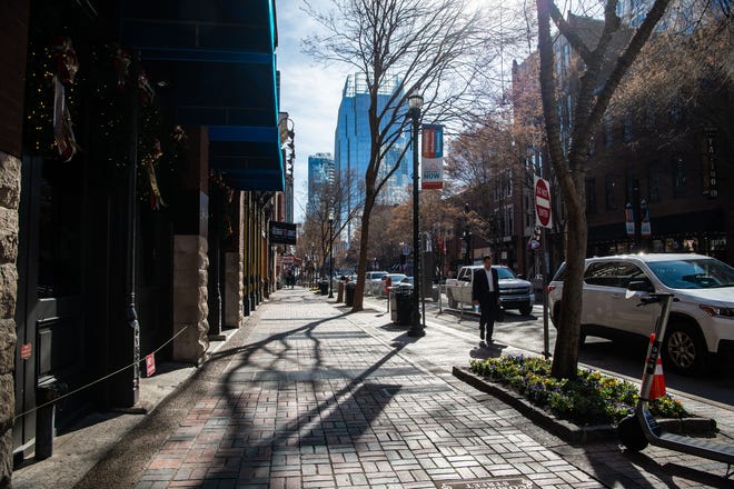 Second Avenue is clearing up with more businesses opening nearly a year after the 2020 Christmas Day bombing in Nashville, Tenn., Wednesday, Dec. 8, 2021.