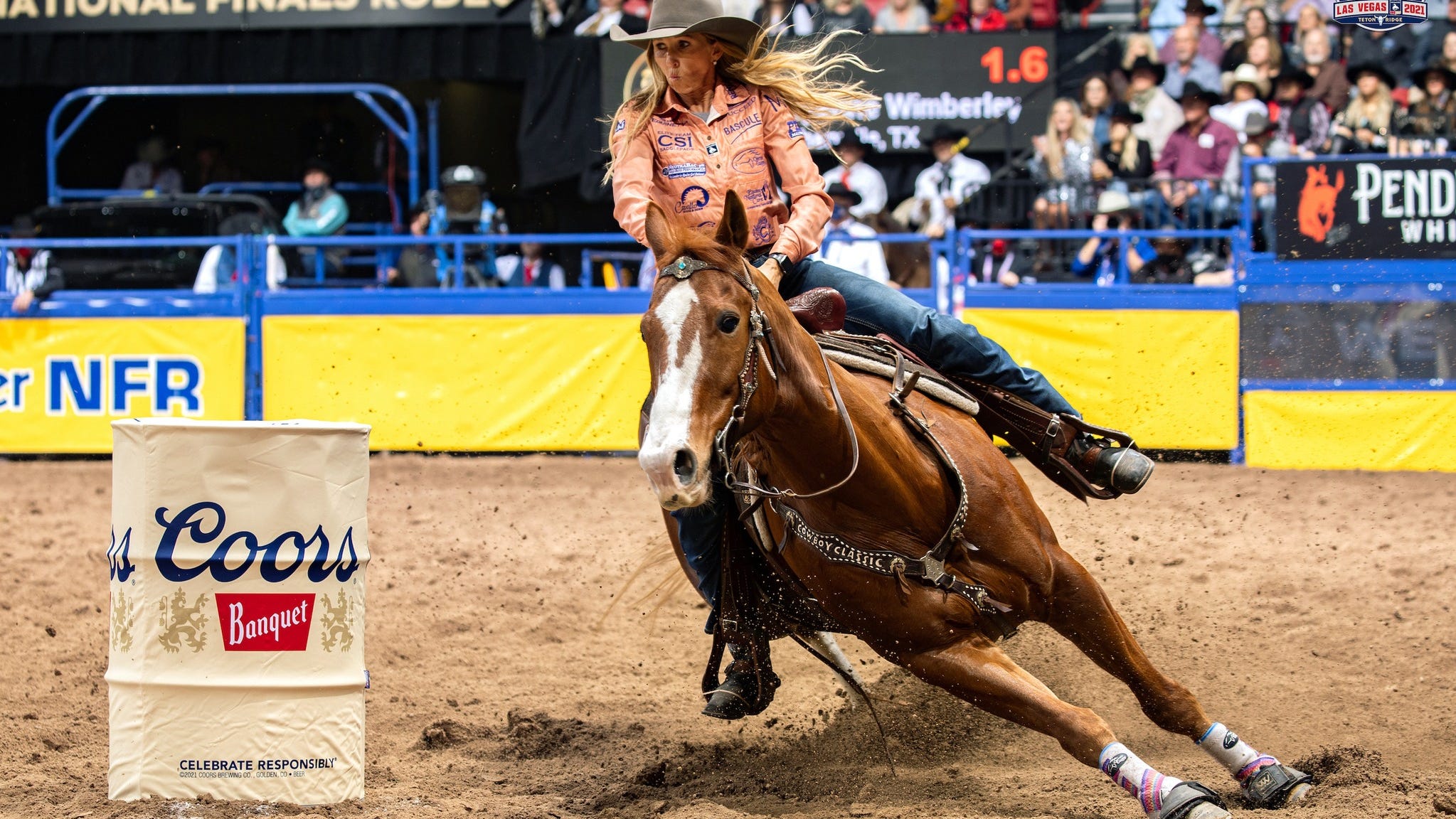Fivetime NFR barrel racer Cheyenne Wimberley takes lead at ABC Pro Rodeo