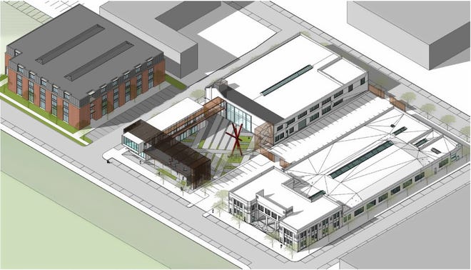 Renderings show what the redeveloped Greyhound complex on North Main Street could look like.