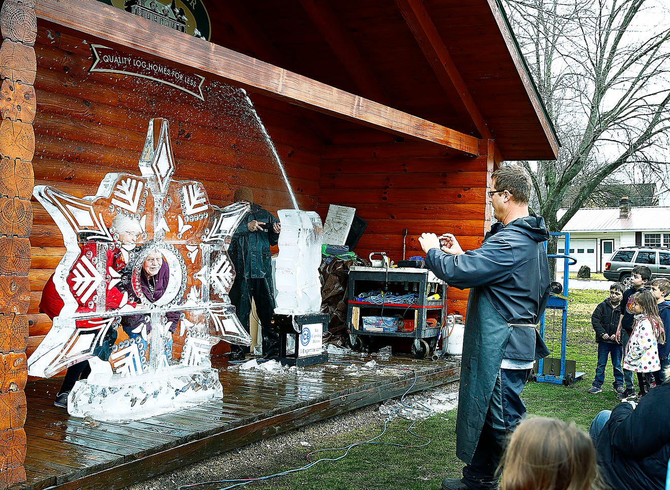 Ice sculptures on display Loudonville gears up for Winterfest 2025
