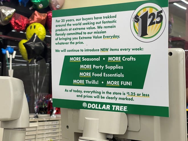 Dollar Tree is raising prices with most items now $1.25 or less.