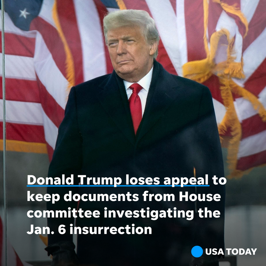 A federal appeals panel ruled Thursday that a House committee investigating the Jan. 6 Capitol insurrection should get access to Donald Trump's presidential records.