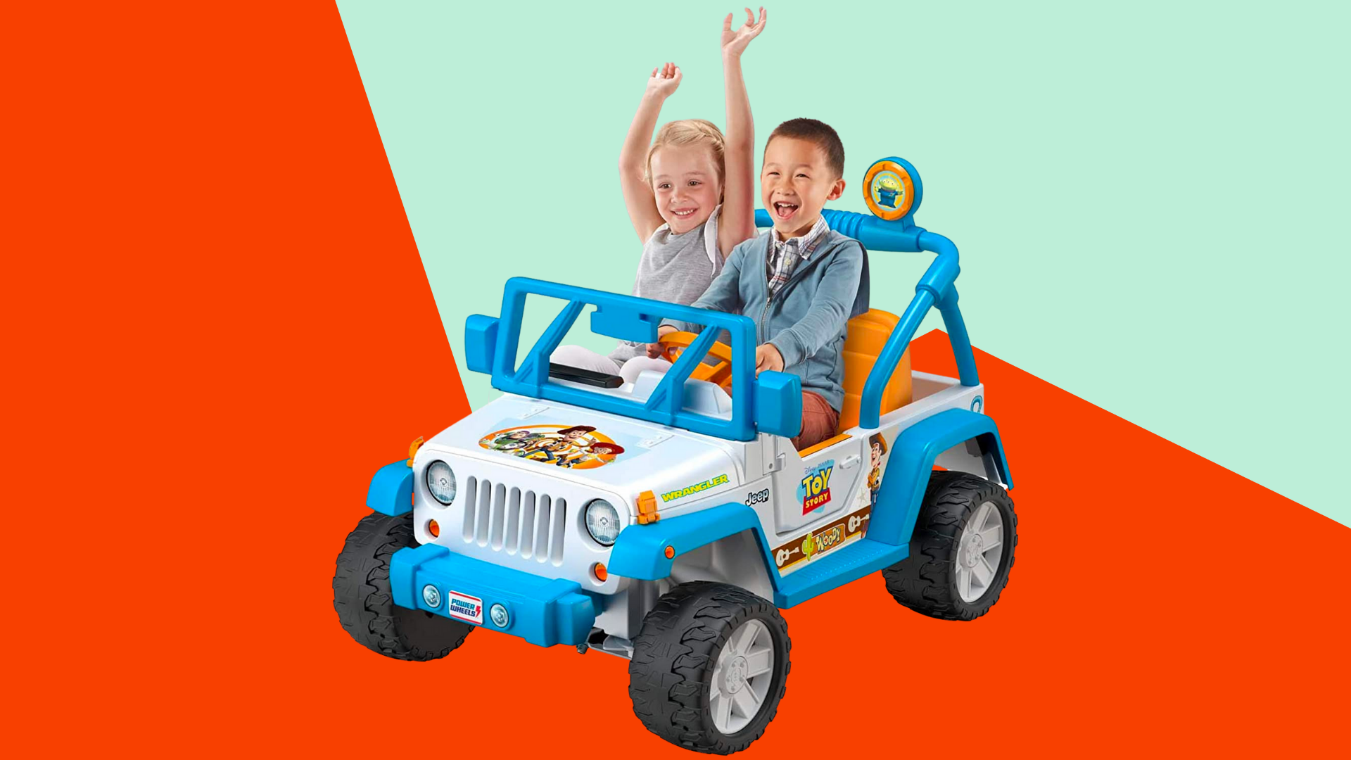 MATTEL Power Wheels Disney Pixar Toy Story Jeep Wrangler 