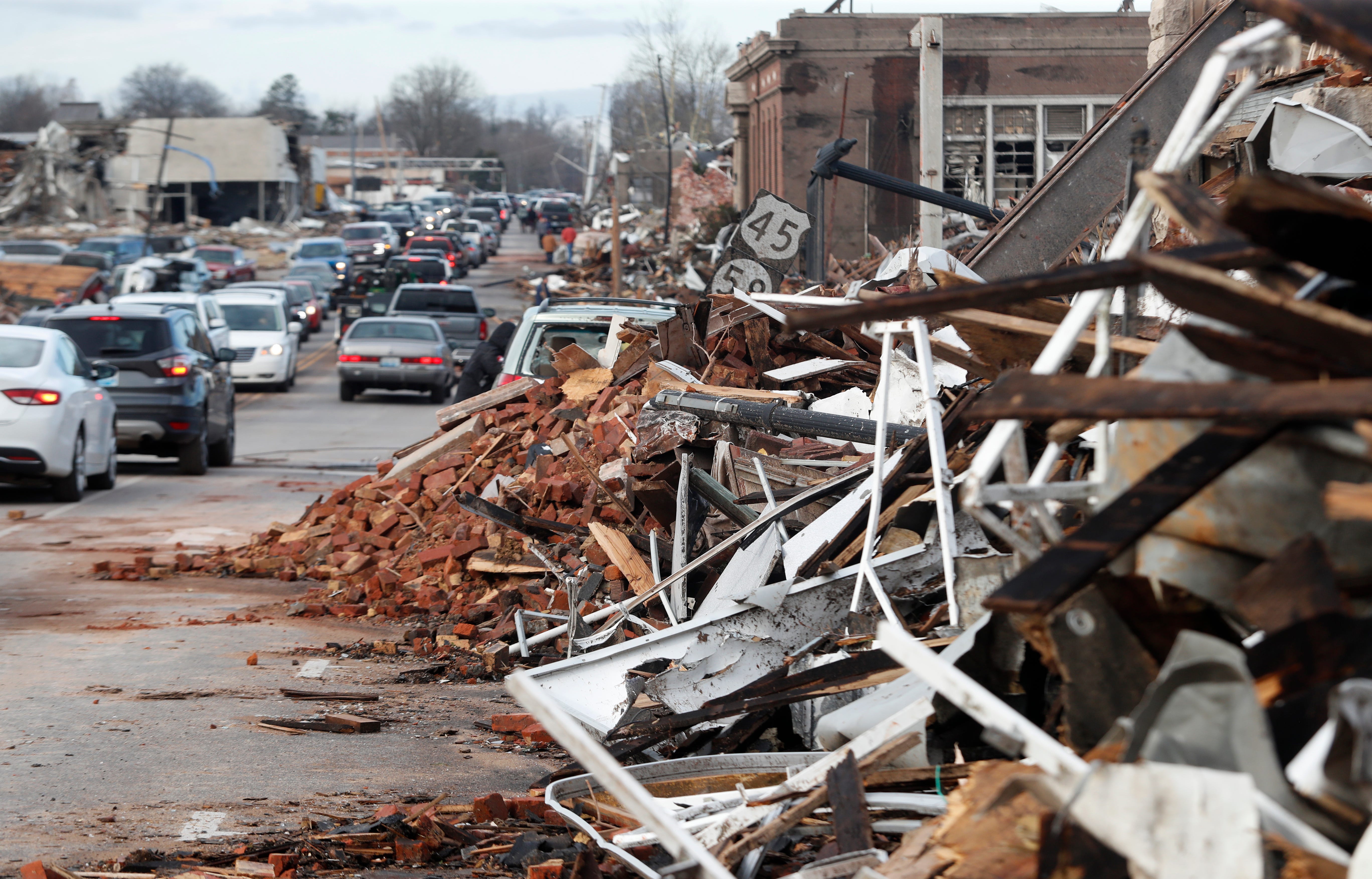 Kentucky tornado damage See path, damage, EF category by county