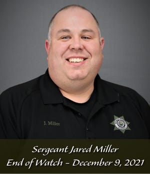 Marion County Sheriff's Office deputy Jared Miller died Dec. 9 of complications from COVID-19.