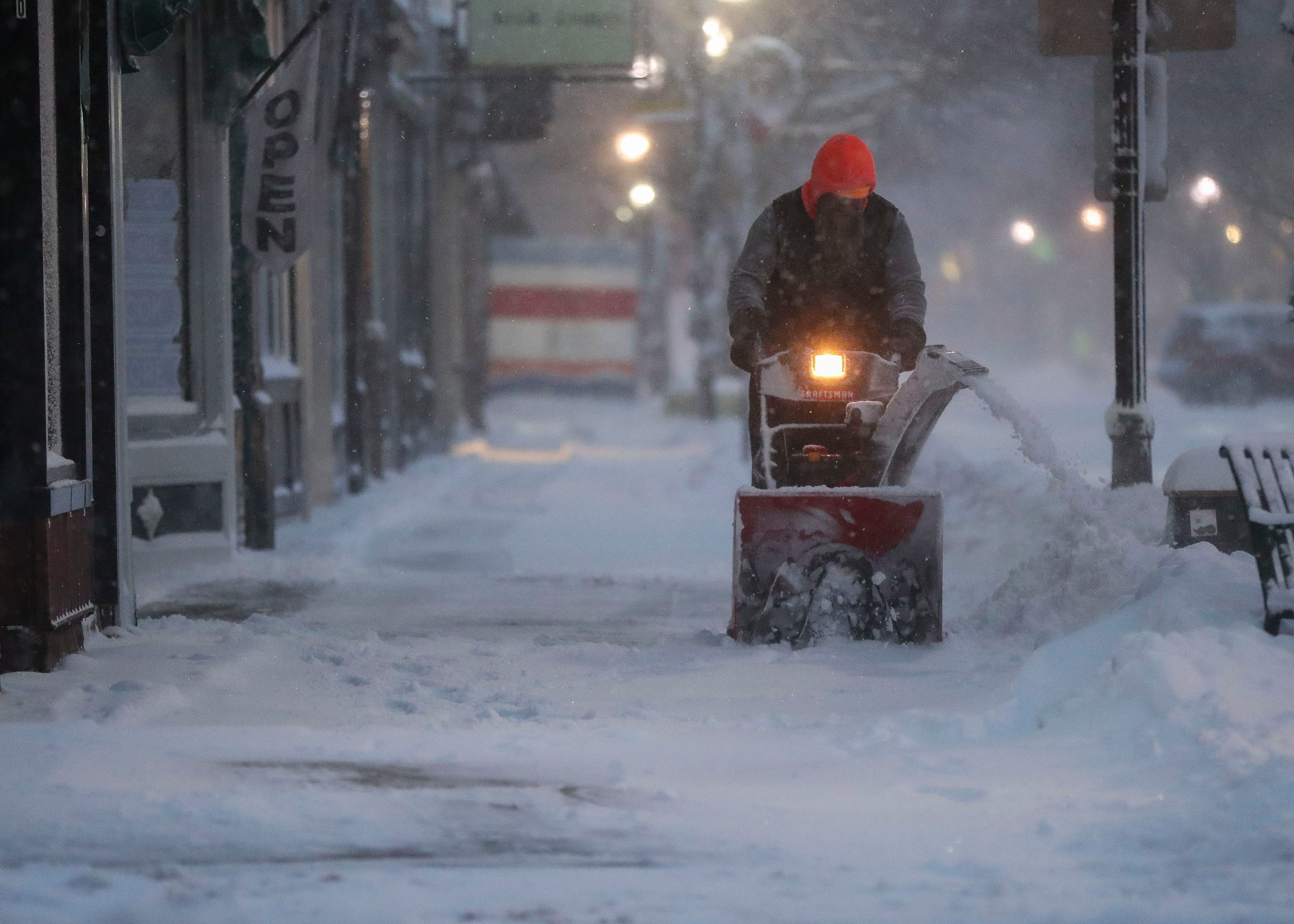 How much snow fell Northern Wisconsin topped a foot, Wausau 8 inches