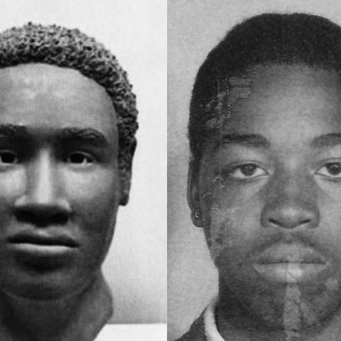 A comparison of a clay model done of remains found