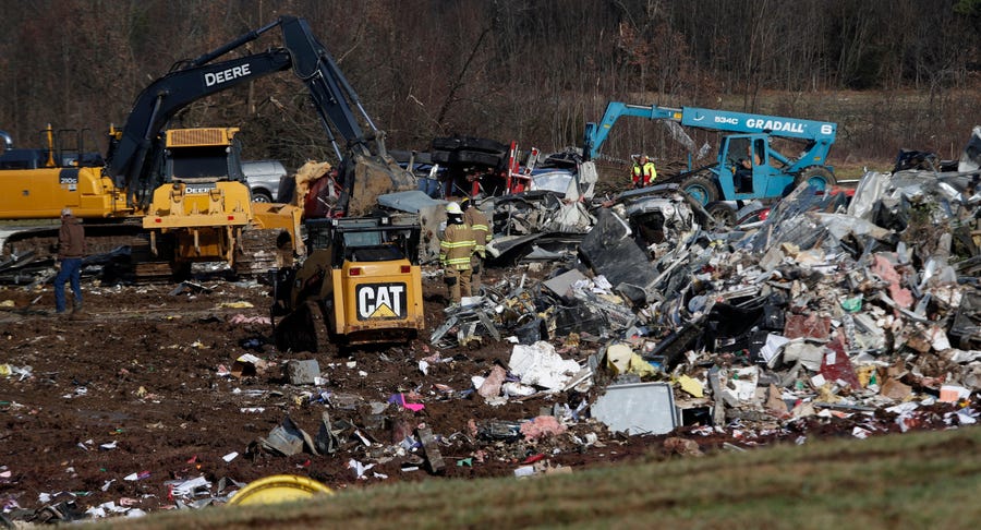 Kentucky's governor said dozens of people were killed when a tornado struck on the evening of Dec. 10.