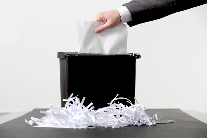 Got stacks of paper lying around your office? It’s time to get rid of them. Get a trash can, a scanner, a filing box, and a shredder. Now be ruthless. Toss or shred most things.